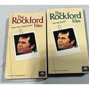 Rockford Files VHS Lot Nice Guys Finish Dead & The Big Ripoff James‎ Garner